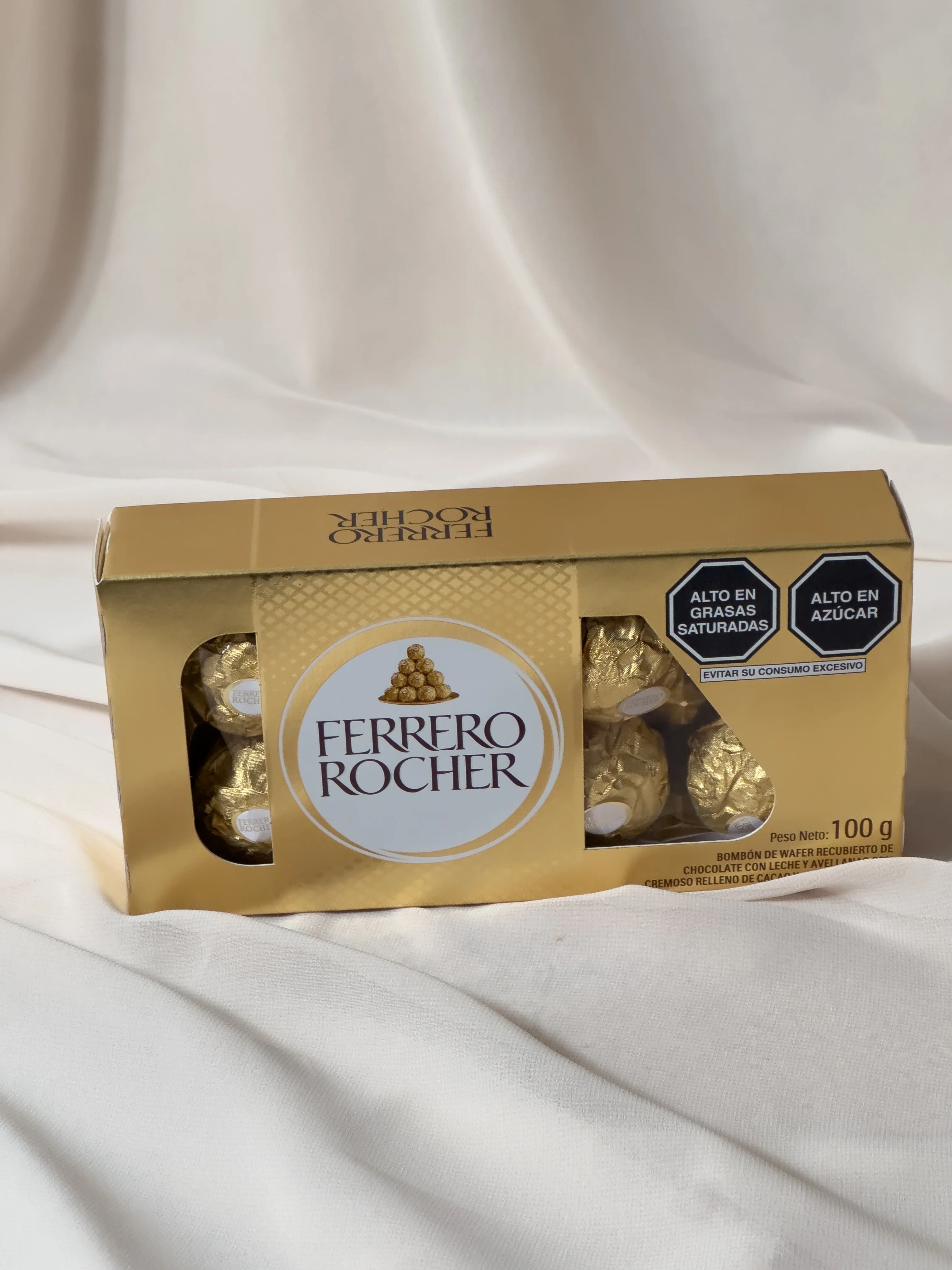 Chocolate Ferrero Rocher 8 Und x 100 Gr